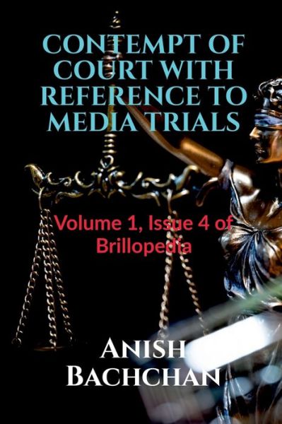 Cover for Anish Bachchan · Contempt of Court with Reference to Media Trials (Paperback Book) (2021)