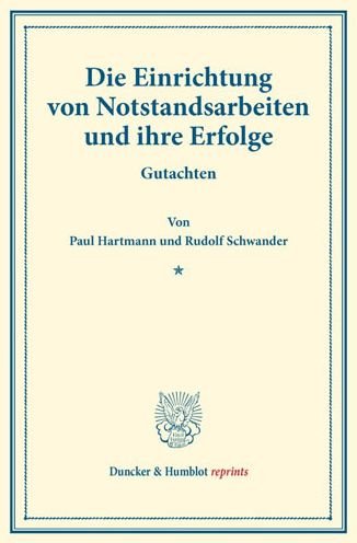 Cover for Hartmann · Die Einrichtung von Notstandsa (Bog) (2016)