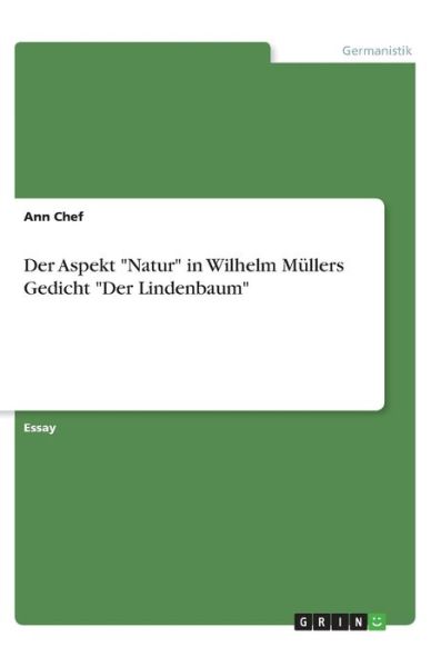 Cover for Chef · Der Aspekt &quot;Natur&quot; in Wilhelm Müll (Book)