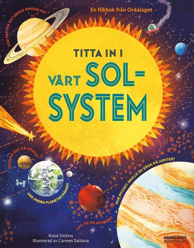 Cover for Rosie Dickins · Titta in i vårt solsystem (Hardcover Book) (2022)