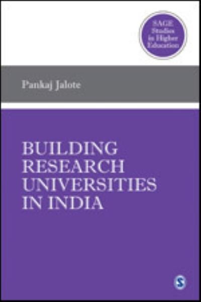 Cover for Pankaj Jalote · Building Research Universities in India - SAGE Studies in Higher Education (Gebundenes Buch) (2020)