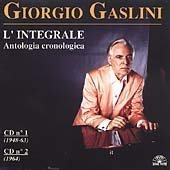 Cover for Giorgio Gaslini · L Integrale-cd N 1 (CD) (2010)