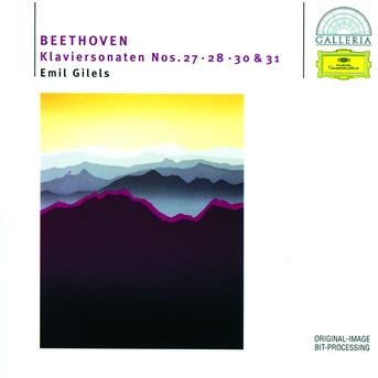 Cover for Gilels Emil · Beethoven: Piano Sonatas Nos 27 28 30 &amp; 31 (CD)