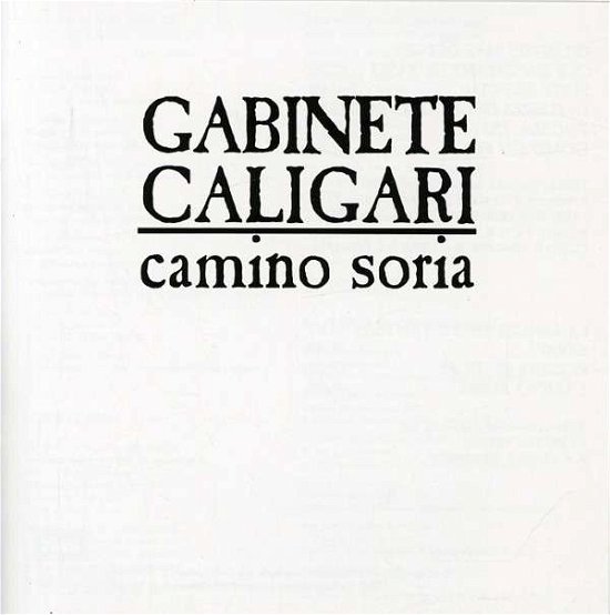 Cover for Gabinete Caligari · Camino Soria (CD)