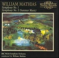 Cover for Mathias / Bbc Welsh Symphony Orchestra · Symphonies 1 &amp; 2 (CD) (1992)