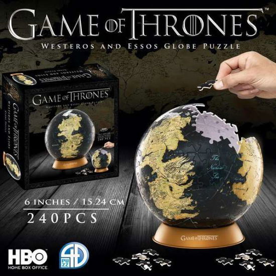 4D Game of Thrones Globe 6 inch - Coiled Springs - Jeu de société - 4D CITYSCAPE - 0714832300022 - 5 septembre 2017