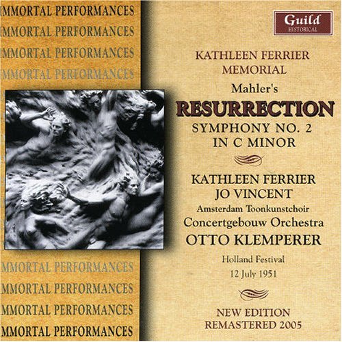 Symphony 2 in C Minor: Resurrection - Mahler / Ferrier / Vincent / Klemperer / Cgb - Muziek - GUILD - 0795754221022 - 25 juni 2002