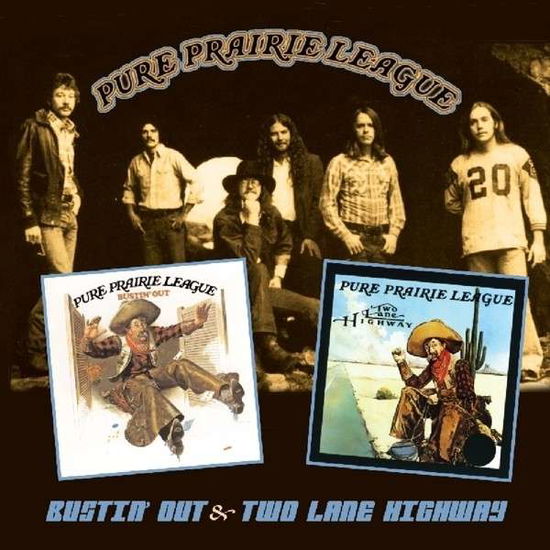 Cover for Pure Prairie League · Bustin out / Two Lane Highway (CD) (2013)