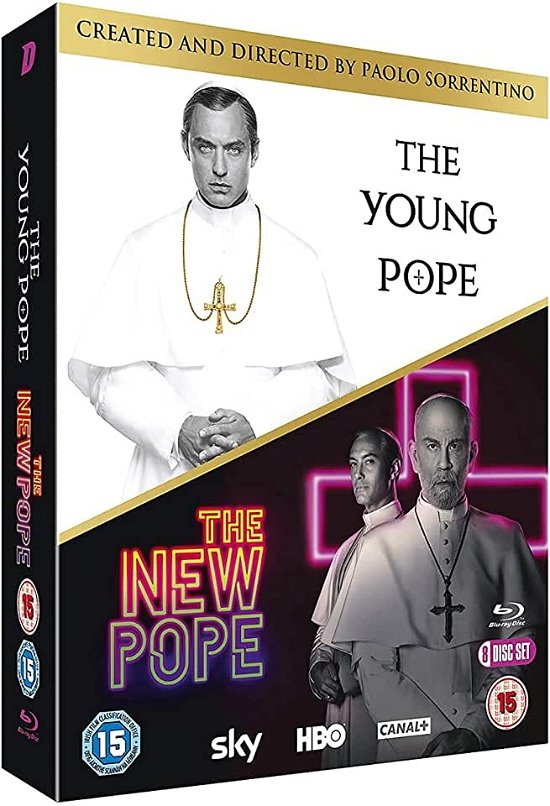 Cover for Toni Bertorelli,james Cromwell,diane Keaton,jude Law,john Malkovich,silvio Orlando,ludivine Sagnier · Young Pope (The) / the New Pope - Collezione Completa (Blu-ray) (2020)