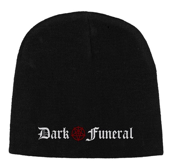 Dark Funeral Unisex Beanie Hat: Logo - Dark Funeral - Produtos - PHD - 5055339792022 - 28 de outubro de 2019