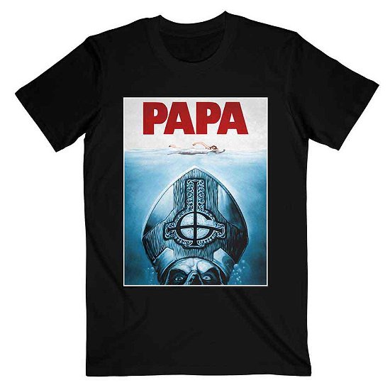 Ghost Unisex T-Shirt: Papa Jaws - Ghost - Fanituote - Global - Apparel - 5055979978022 - maanantai 12. joulukuuta 2016
