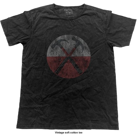 Pink Floyd Unisex Fashion Tee: The Wall Hammers (Vintage Finish) - Pink Floyd - Merchandise - Perryscope - 5055979994022 - 