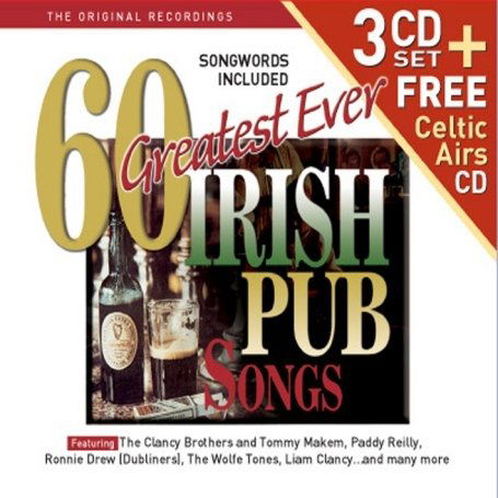 Cover for 60 Greatest Irish Pub Songs · Greatest Ever Irish Pub Songs (CD) (2008)
