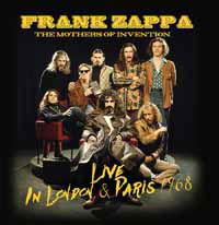 Cover for Zappa Frank and Mothers Of Inventions · Live in London &amp; Paris 1968 (CD) (2019)