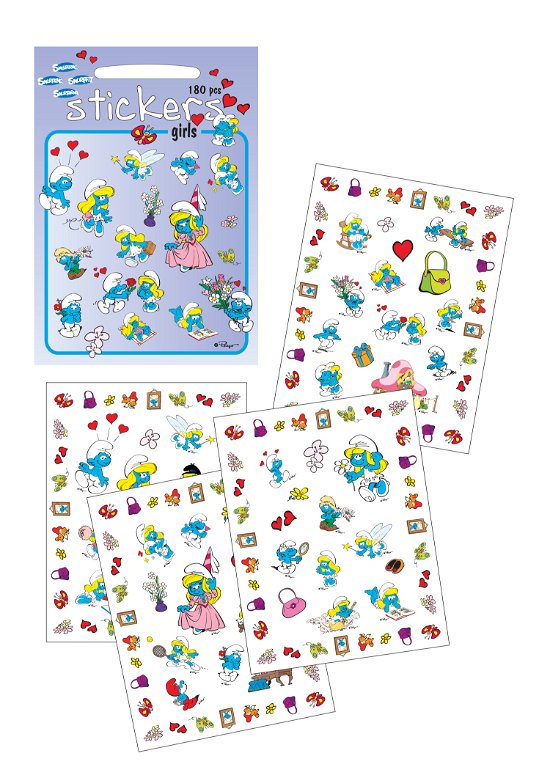 Smurf Stickers Girls - Smurfs - Barbo Toys - Andet - GAZELLE BOOK SERVICES - 5704976080022 - 13. december 2021