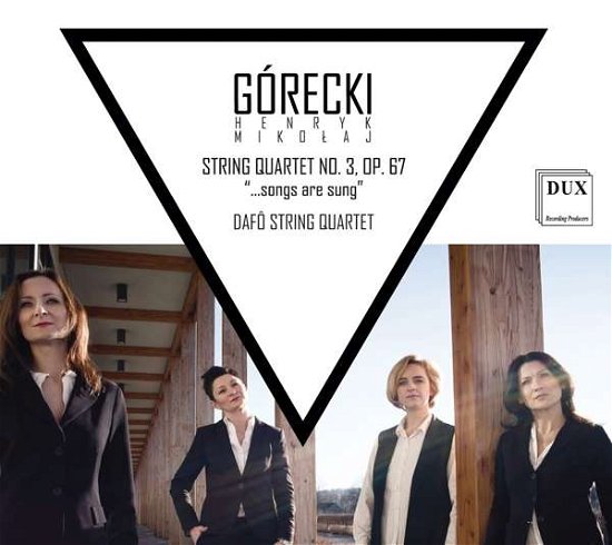String Quartet 3 - Gorecki / Dafo String Quartet - Musique - DUX - 5902547013022 - 29 juin 2018