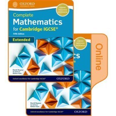Cover for David Rayner · Complete Mathematics for Cambridge IGCSE® Student Book (Extended): Print &amp; Online Student Book Pack (Book) [5 Revised edition] (2018)