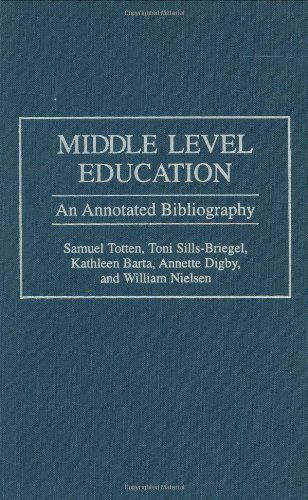Cover for Kathleen Barta · Middle Level Education: An Annotated Bibliography - Bibliographies and Indexes in Education (Hardcover Book) [Annotated edition] (1996)