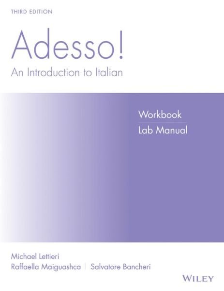 Cover for Marcel Danesi · Adesso!: An Introduction to Italian Workbook / Lab (Pocketbok) [3rd edition] (2005)