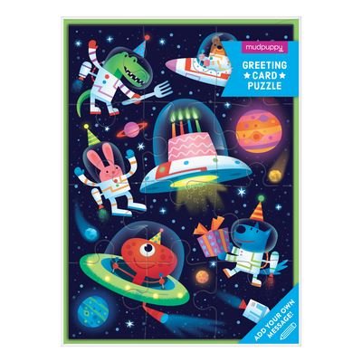 Cover for Mudpuppy · Cosmic Party Greeting Card Puzzle (GAME) (2023)
