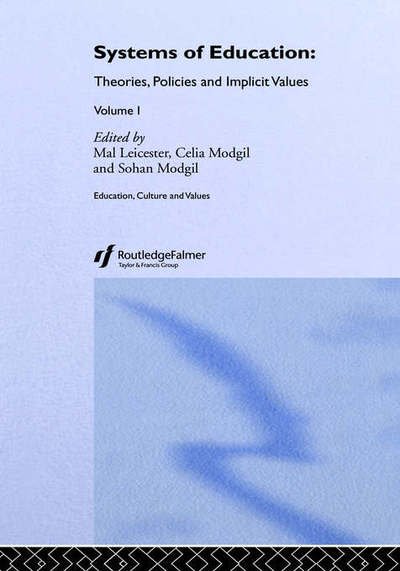Cover for Mal Leicester · Systems of Education: Theories, Policies and Implicit Values (Hardcover Book) (1999)