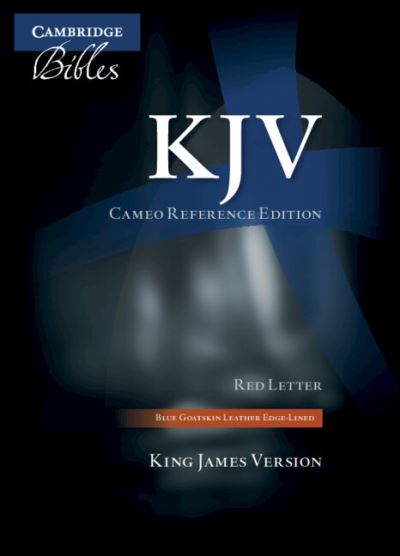 Cover for Cambridge University Press · KJV Cameo Reference Edition, Blue Goatskin Leather, Red-letter Text, KJ456:XRE (Leather Book) (2022)