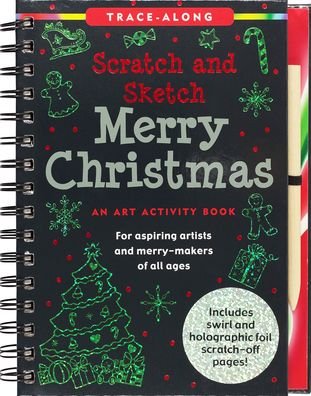 Cover for Peter Pauper Press Inc · Scratch &amp; Sketch Merry Christmas (Trace Along) (Hardcover bog) (2020)