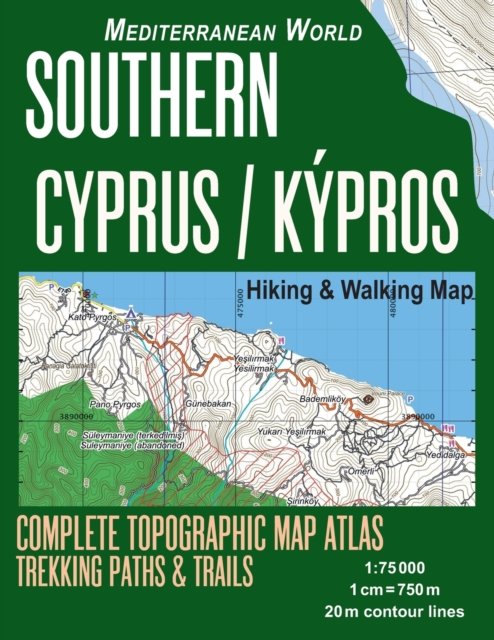 Cover for Sergio Mazitto · Southern Cyprus / Kypros Hiking &amp; Walking Map 1 (Paperback Bog) (2018)