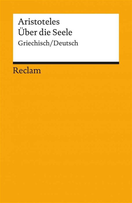 Cover for Aristoteles · Reclam UB.18602 Aristoteles.Über d.Seel (Bok)
