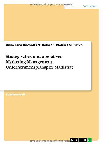 Cover for Bischoff · Strategisches und Operatives M (Book) [German edition] (2010)