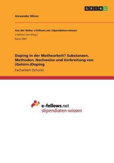Cover for Minor · Doping in der Mathearbeit? Substa (Bog) (2016)