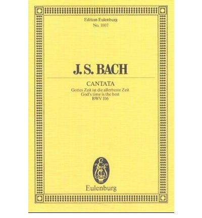 Cantata No 106 Actus Tragicus Bwv 106 - Johann Sebasti Bach - Książki - SCHOTT & CO - 9783795763022 - 1 listopada 1983