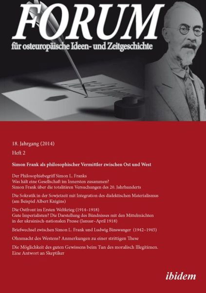 Cover for Leonid Luks · Forum fur Osteuropaische Ideen- Und Zeitgeschichte. 18. Jahrgang, Heft 2 (Paperback Book) (2021)