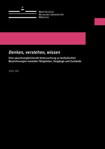 Cover for Voß · Denken, verstehen, wissen (Bok)