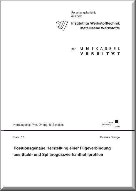 Cover for Stange · Positionsgenaue Herstellung eine (Book)