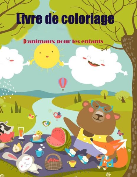 Cover for Deeasy Books · Livre de coloriage d'animaux pour les enfants (Pocketbok) (2021)