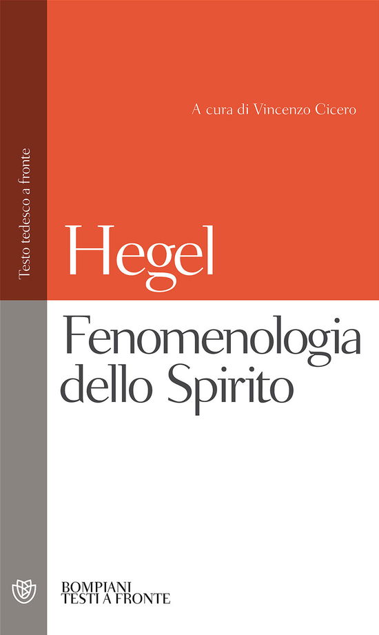 Cover for Friedrich Hegel · Fenomenologia Dello Spirito (Book)