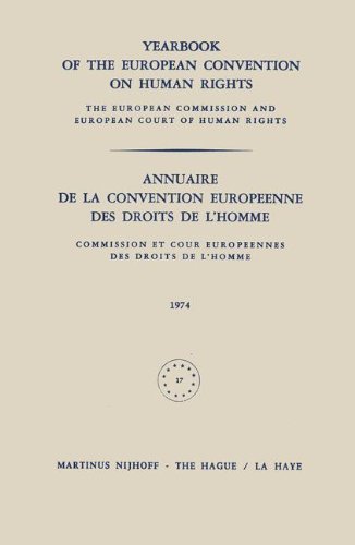 Cover for Council of Europe Staff · Yearbook of the European Convention on Human Rights / Annuaire de la Convention Europeenne des Droits de l'Homme: The European Commission and European Court of Human Rights / Commission et Cour Europeennes des Droits de l'Homme (Paperback Book) [1976 edition] (2014)