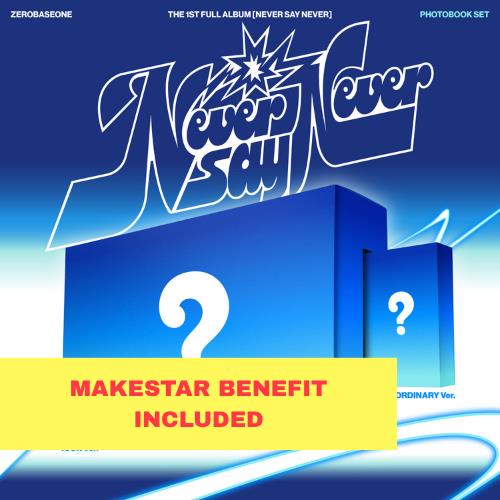 Cover for ZEROBASEONE · Never Say Never - 1st Full Album (CD/Merch) [Bundle with Makestar POB edition] (2025)
