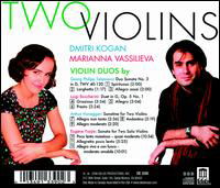 Cover for Koganvassilieva · Two Violins (CD) (2011)