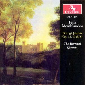 Cover for Mendelssohn / Bergonzi Quartet · String Quartets (CD) (2003)