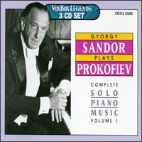 Cover for Sandor Gyorgy · Cpte Solo Piano Vol 1: Sonatas 1-9, Sonatines, Etudes,Pieces, Op. 4  VoxBox Klassisk (CD) (2000)