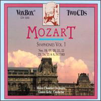 Symphonies 1 - Mozart / Kehr / Mainz Chamber Orchestra - Music - VoxBox - 0047163503023 - November 4, 1992