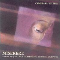 Cover for Camerata Silesia / Szostak / Allegri / Josquin · Misere (CD) (2001)