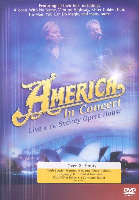 Cover for America · America ..live at the Sydney.. (MDVD) (2006)