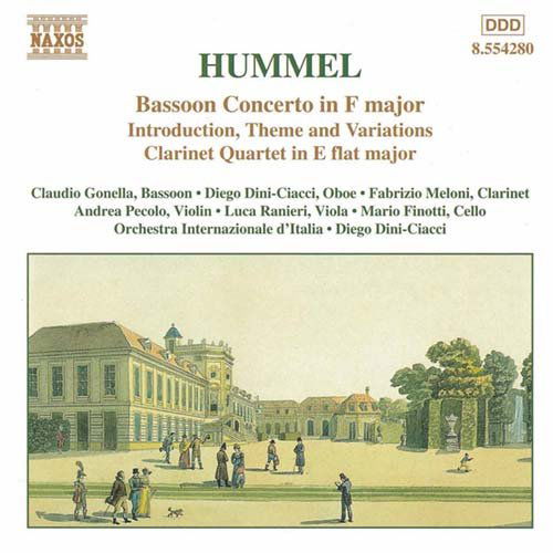 Bassoon Concerto - J.N. Hummel - Musik - NAXOS - 0636943428023 - 10 juni 1999