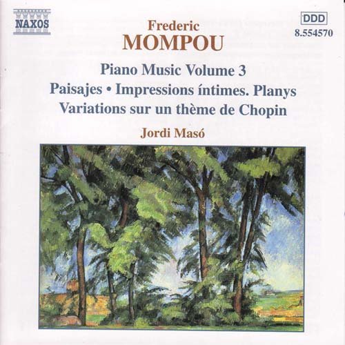 Cover for Mompou / Maso · Piano Music 3: Trois Variations / Paisajes (CD) (2000)