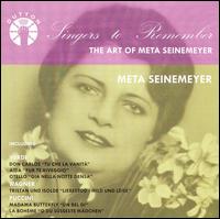 Cover for Meta Seinemeyer · The Art Of - Dutton Klassisk (CD) (2006)