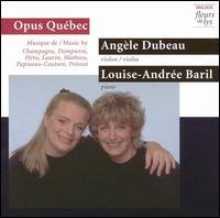 Cover for Champagne / Mathieu / Prevost / Dubeau / Baril · Canadian Music for Violin &amp; Piano (CD) (2000)