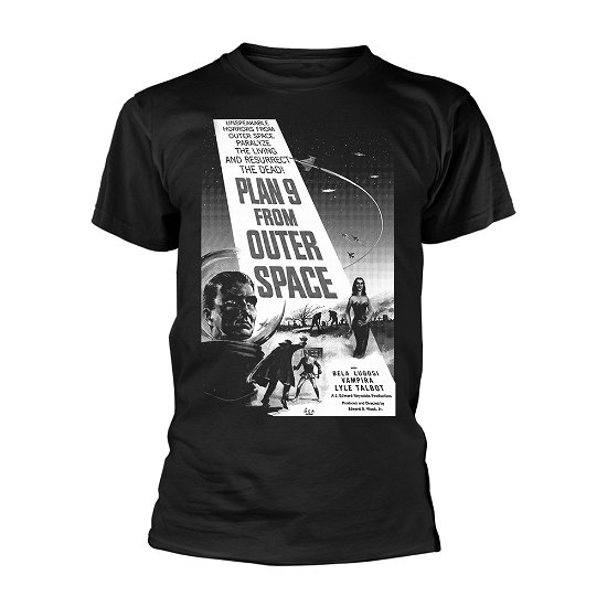 Plan 9 from Outer Space · Plan 9 from Outer Space - Poster (Black and White) (Bekleidung) [size M] [Black edition] (2018)